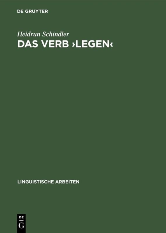 Das Verb >legen<